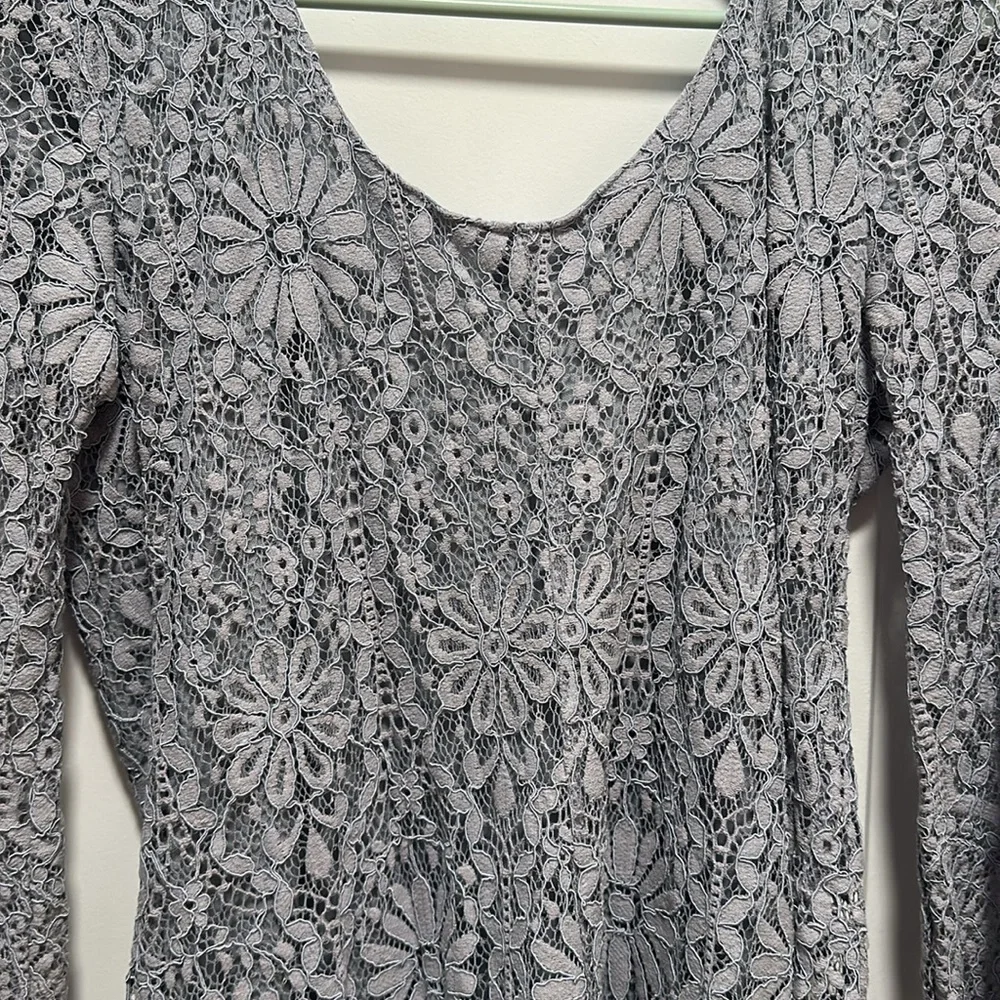 Altar’d State Lace Mini Dress 3/4 Sleeve Size Small - Picture 6 of 10
